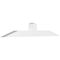 Ekena Millwork Portland Architectural Grade PVC Gable Bracket, 84"W x 14"H x 6"D x 6"F, 4/12 Pitch GBP084X14X0606POR00 - alternate 1